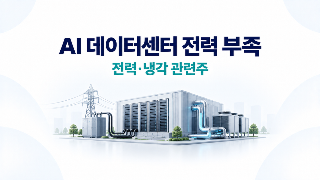 AI 데이터센터의 전력 부족과 미국 전력·냉각 관련 기업